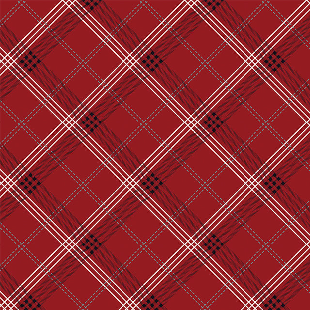 Tela Twill estampada roja de SchoolLine, ideal para uniformes escolares e institucionales.