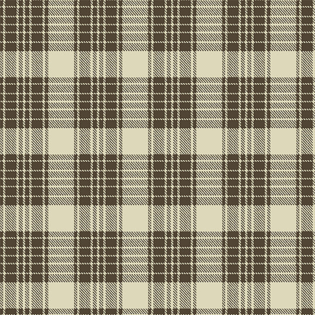 Tela Twill estampada beige a cuadros para uniformes escolares e institucionales, SchoolLine.