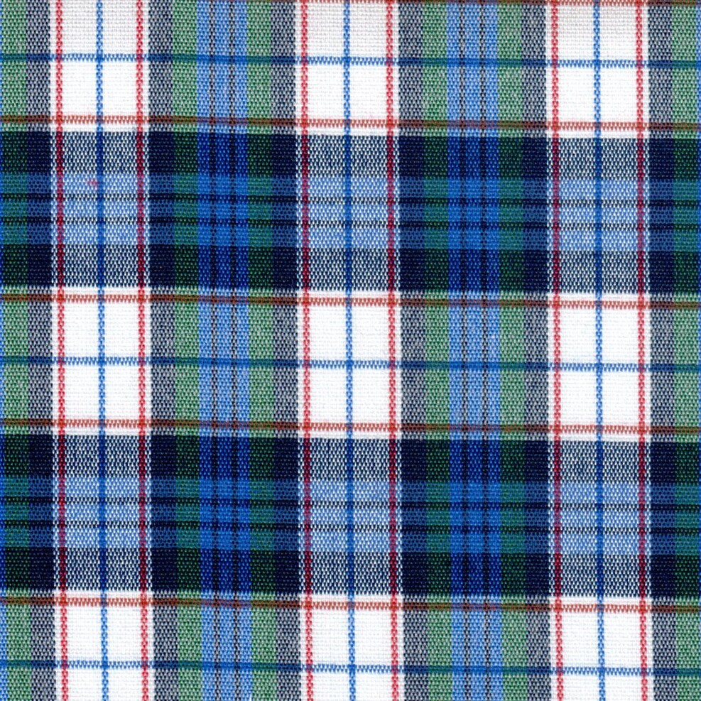 Tela Acrílico escocés especial SchoolLine, tartán azul y verde, tela para uniformes escolares e institucionales.