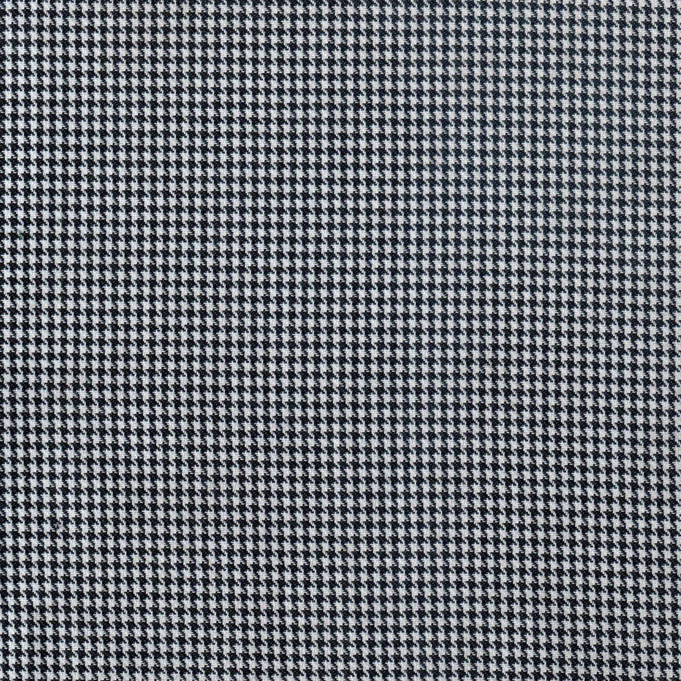 Tela gallineto negro y blanco con diseño de micro cuadros para uniformes escolares e institucionales, SchoolLine 06002001 Dacron
