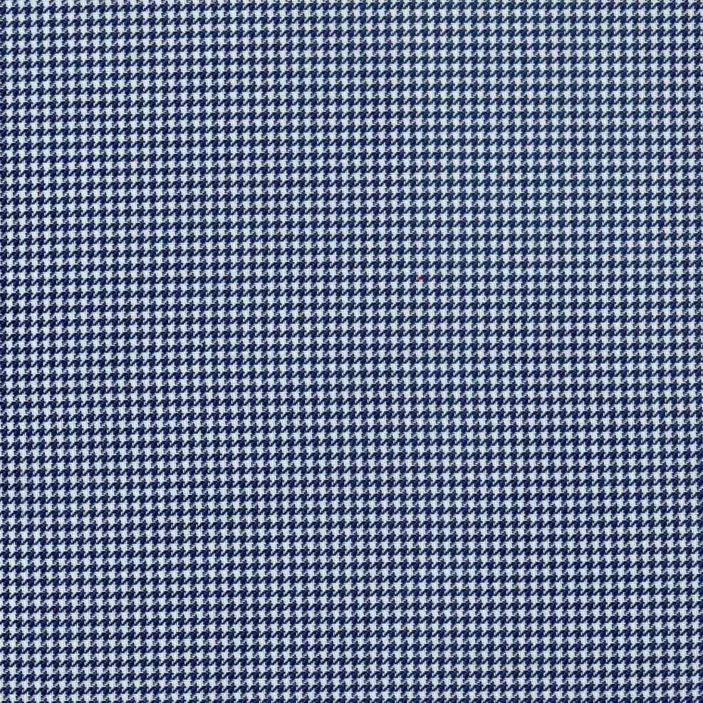 Tela gallineto azul marino con patrón houndstooth, SchoolLine, ideal para uniformes escolares e institucionales