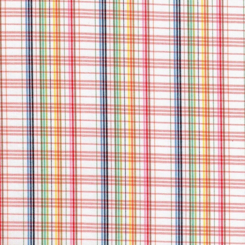 Tela escocés multicolor polidacron para uniformes escolares, tartán en rojo, verde, azul y amarillo, SchoolLine