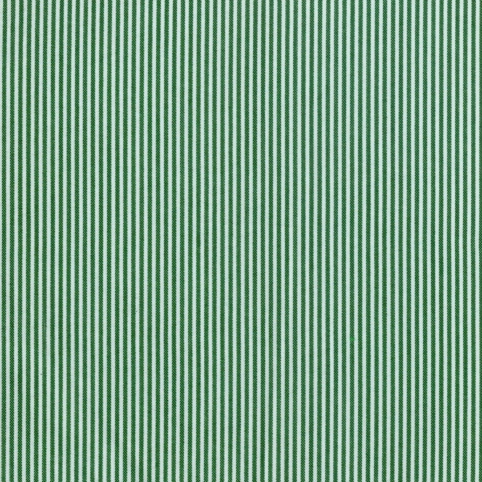 Tela para uniforme polidacron escocés verde y blanco a rayas verticales; perfecta para uniformes escolares e institucionales de SchoolLine