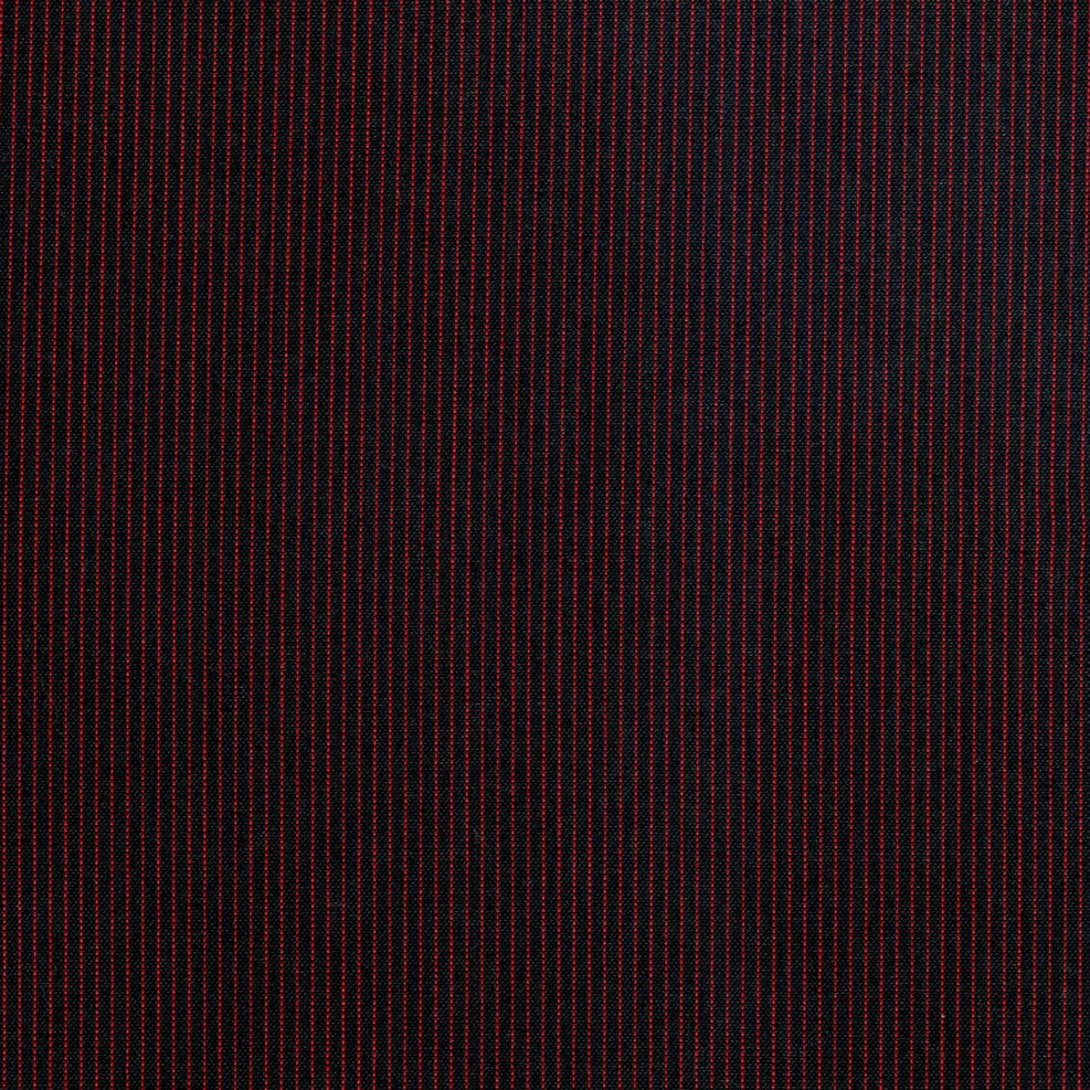 Tela para uniforme escolar polidacron escocés negra con rayas rojas, código 06003246 de SchoolLine.