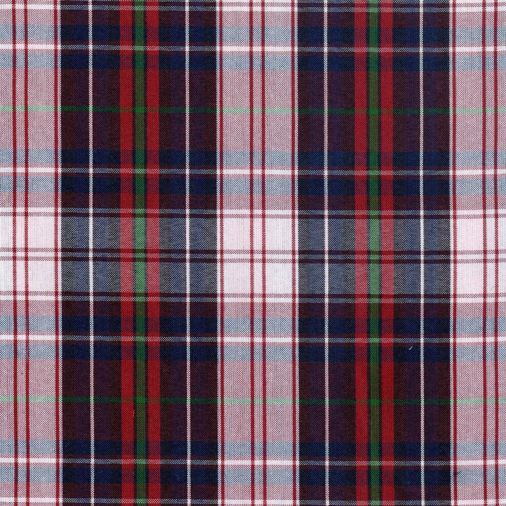 Tela Uniline escocés SchoolLine, mezcla poliéster, tartán rojo azul verde, ideal para uniformes escolares e institucionales