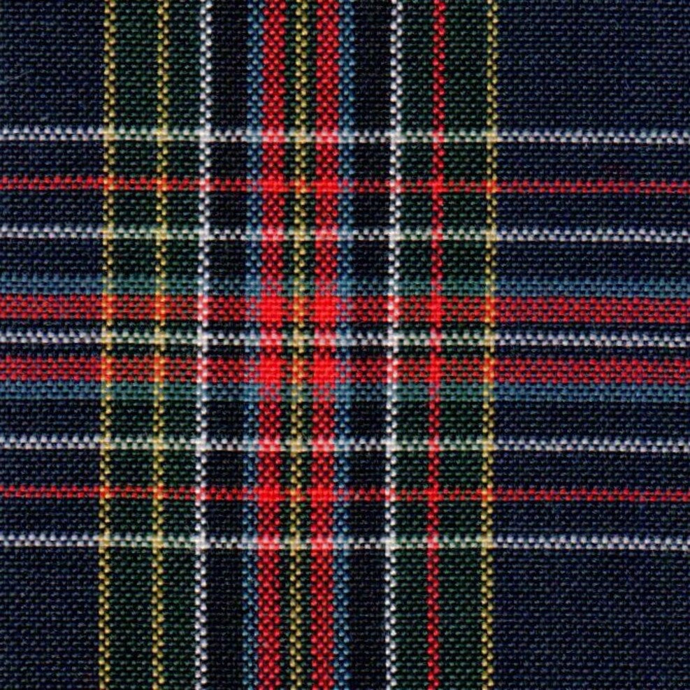 Tela Uniline escocés azul con tartán; ideal para uniformes escolares e institucionales SchoolLine
