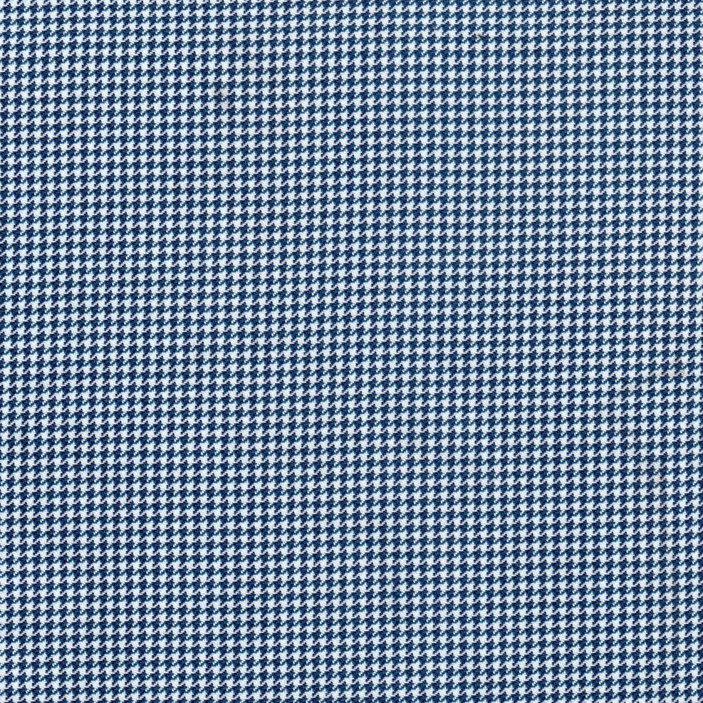 Tela 06006014 Gallineto poliéster azul marino con patrón houndstooth; perfecta para uniformes escolares e institucionales SchoolLine