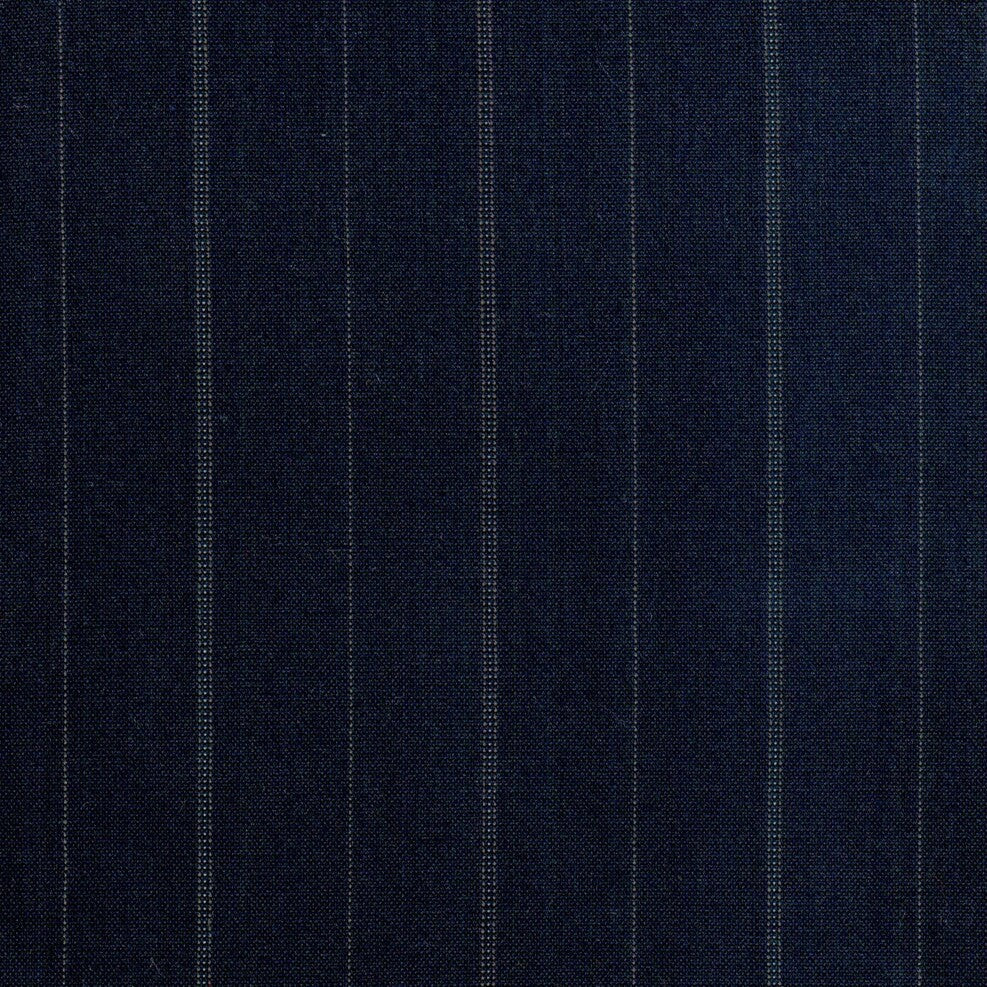 Tela azul con rayas blancas para uniforme