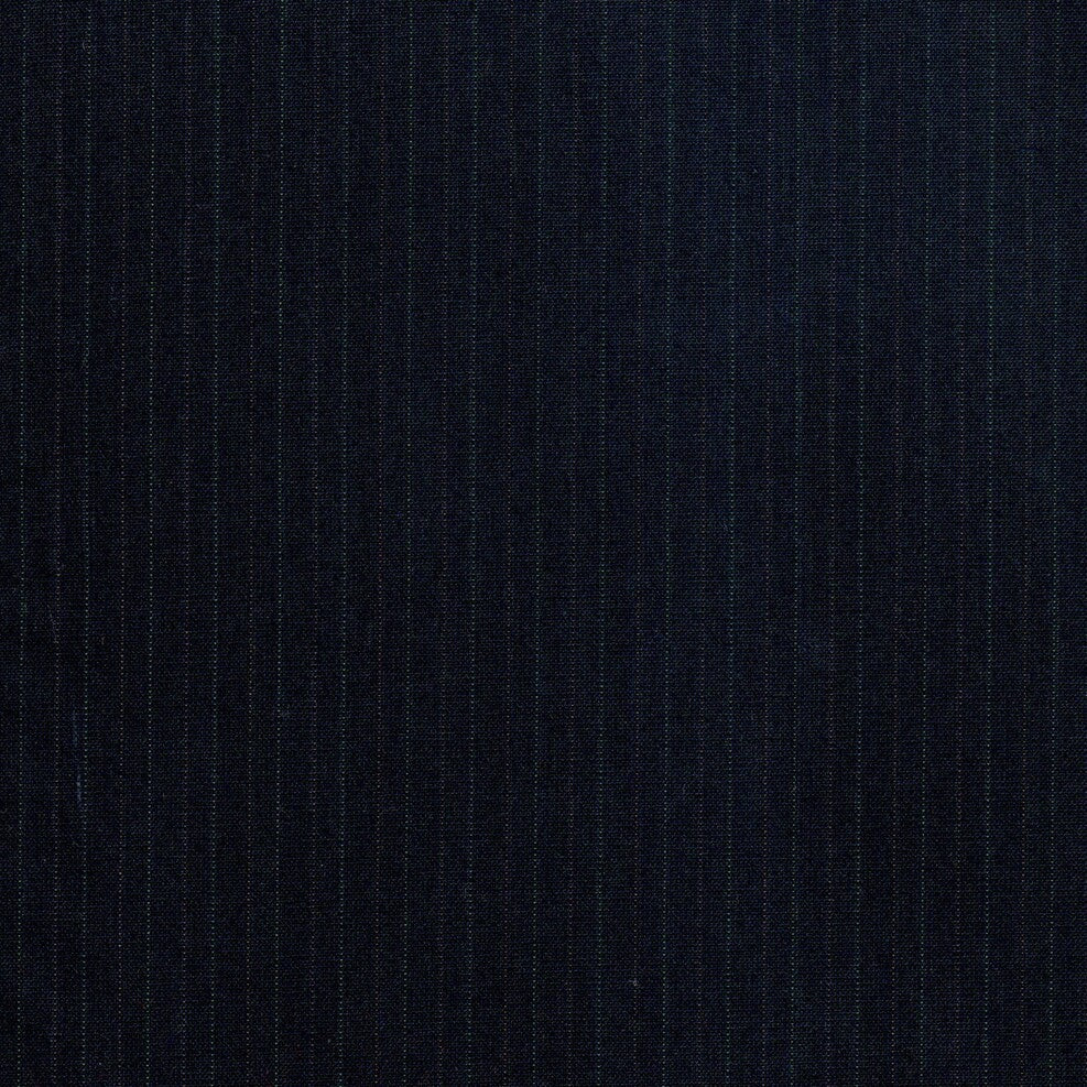 Tela de uniforme en color azul oscuro con sutiles lineas claras