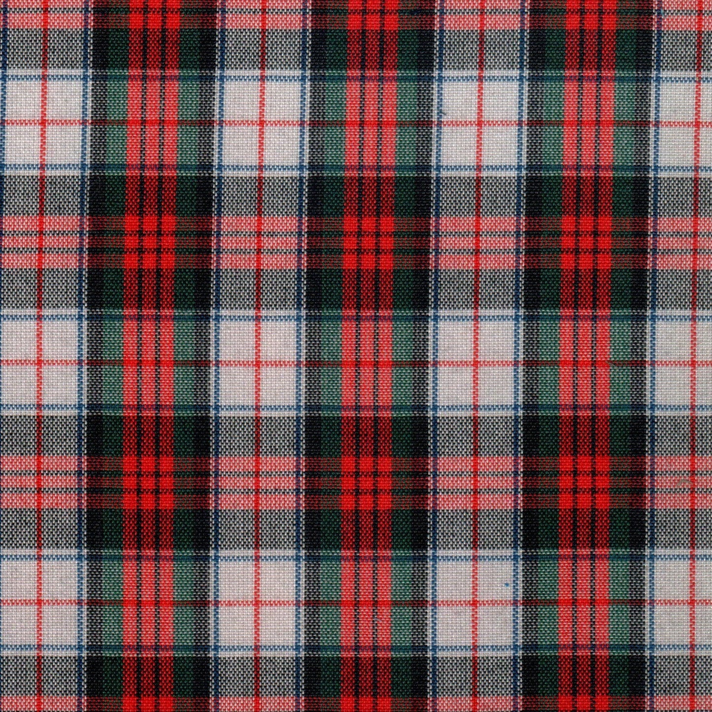 Tela 13002077 Dacron uniforme SchoolLine, tela de cuadros rojos, verdes y azules con blanco, ideal para uniformes escolares.