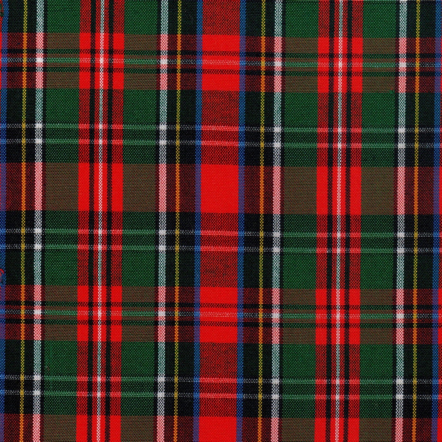 Tela 13002088 Dacron uniforme School Line en tartán rojo y verde, diseño a cuadros, útil para uniformes escolares.