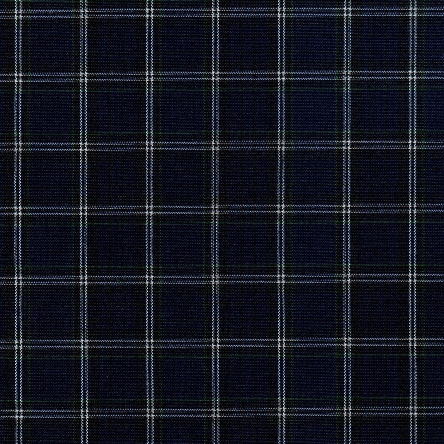 Tela 13002112 Dacron uniforme School Line, tejido a cuadros azul marino, blanco y verde para uniformes escolares e institucionales