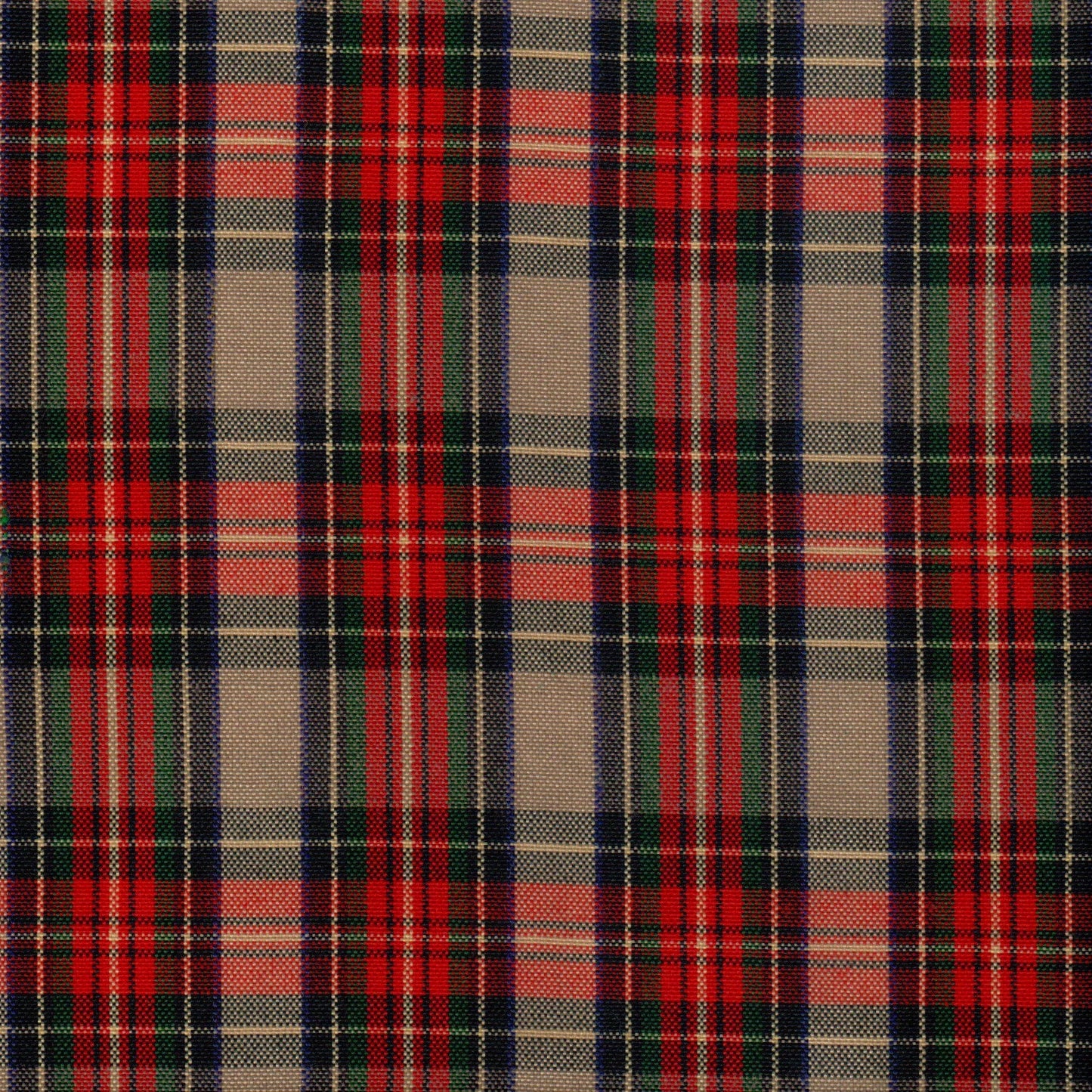 Tela SchoolLine 13002114, tartán a cuadros rojo, verde y azul; tela para uniformes escolares e institucionales.