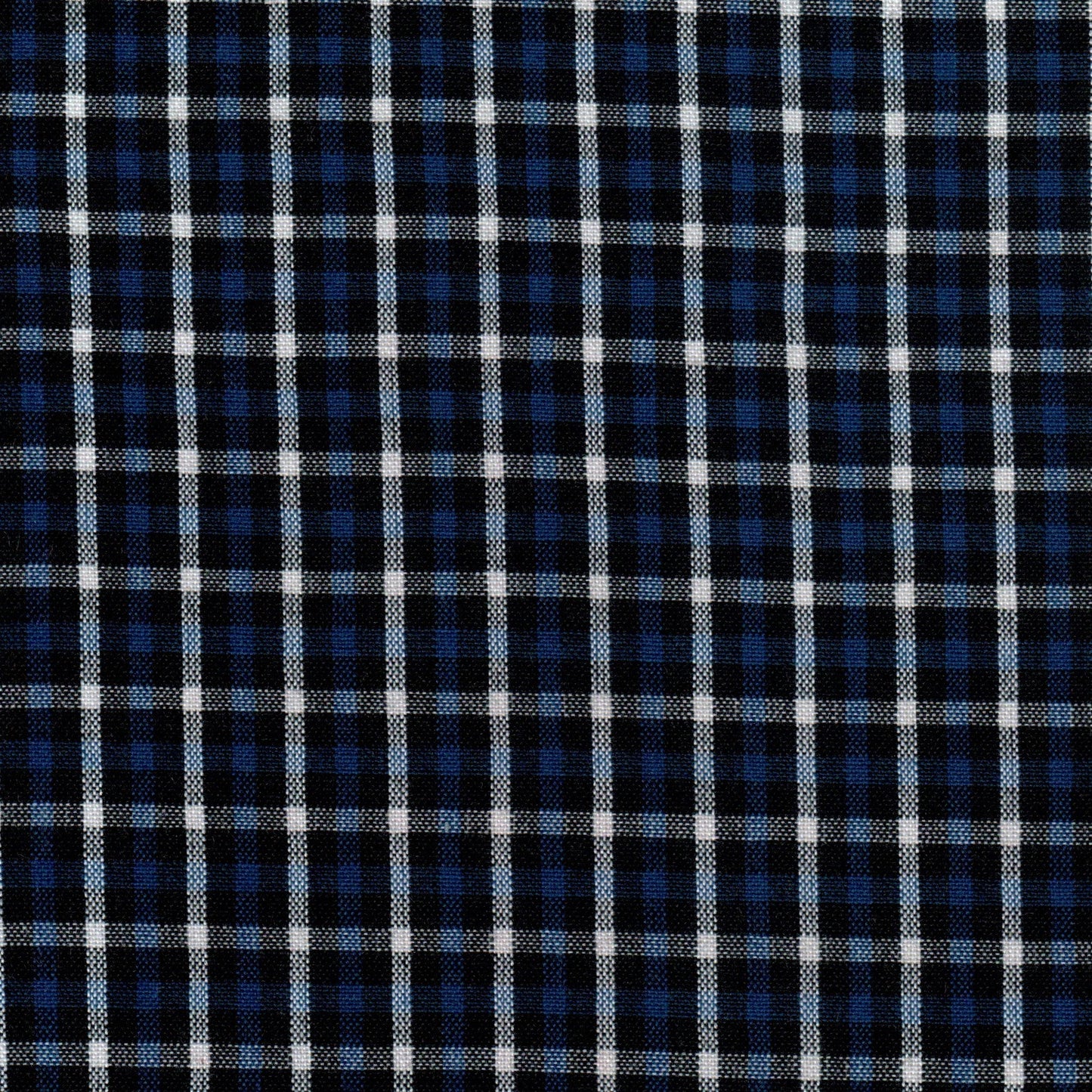 Tela 13002116 Dacron SchoolLine: tela a cuadros azul marino y blanco, ideal para uniformes escolares e institucionales.