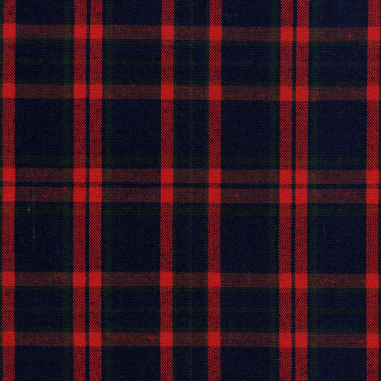 Tela 13002141 Dacron uniforme, SchoolLine; tejido a cuadros azul marino y rojo para uniformes escolares e institucionales.