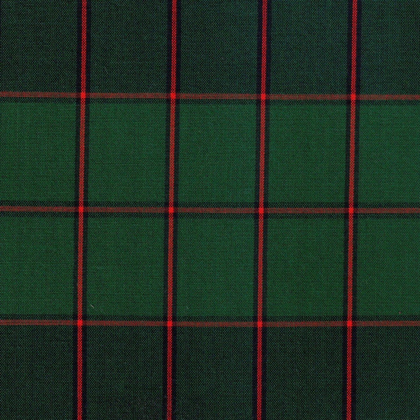 Tela 13002161 Dacron uniforme de SchoolLine, poliéster verde con cuadro y rayas rojas, ideal para uniformes escolares e institucionales