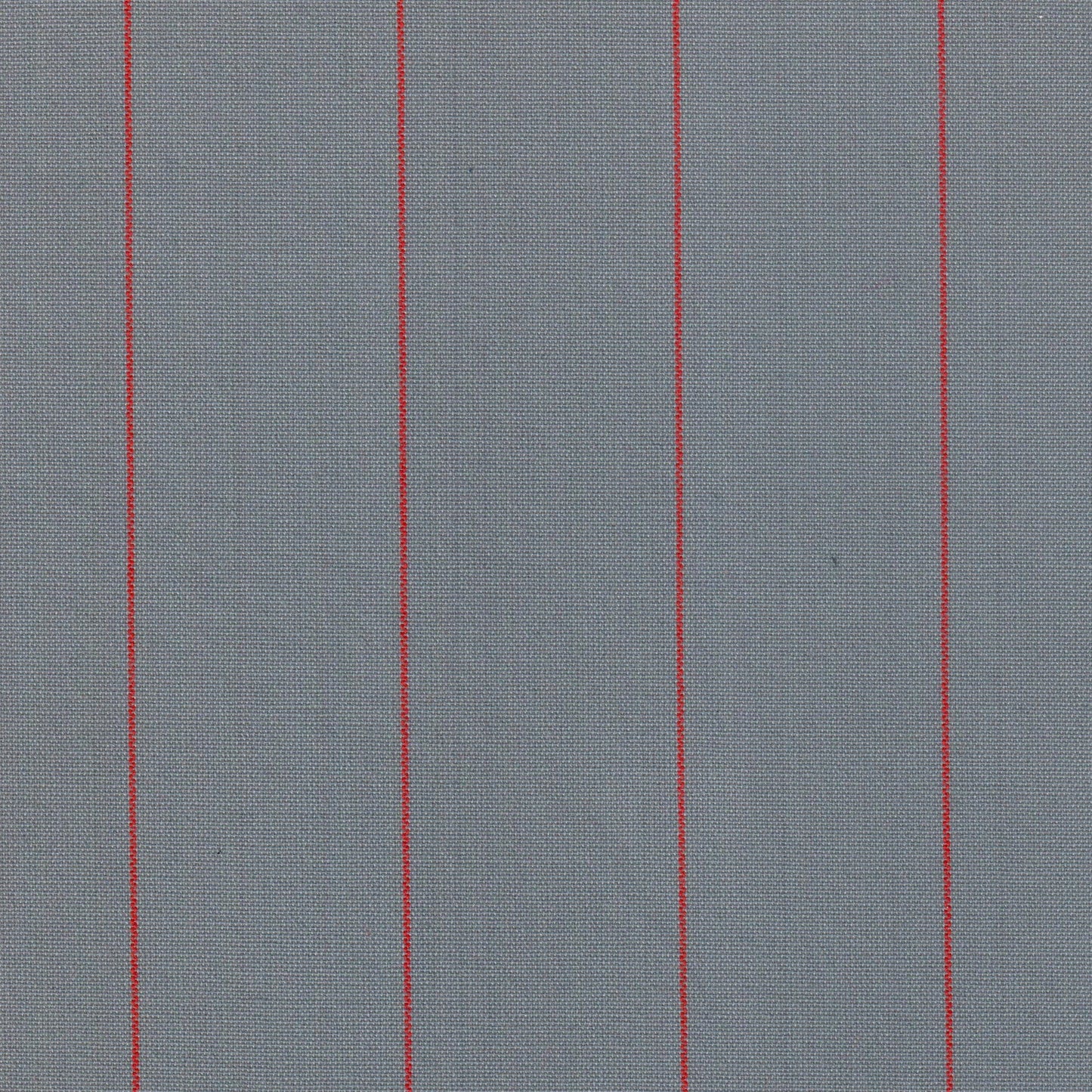 Tela Dacron SchoolLine 13002203 gris con rayas rojas verticales, ideal para uniformes escolares e institucionales.