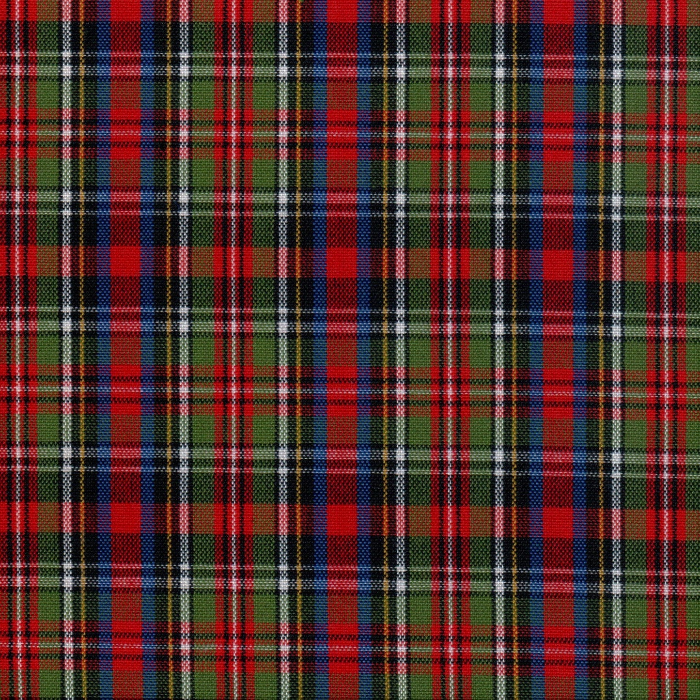 Tela Dacron SchoolLine para uniformes escolares con diseño a cuadros rojo y verde.