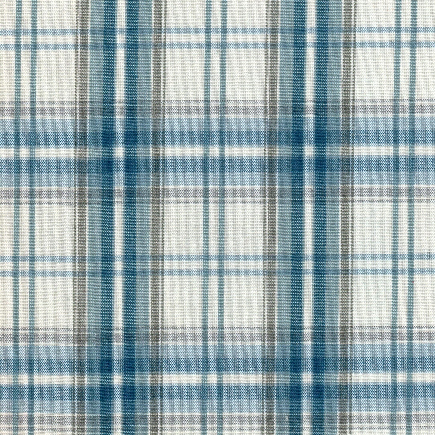 Tela SchoolLine 13002265 Dacron uniforme; tela a cuadros azul, blanco y gris.