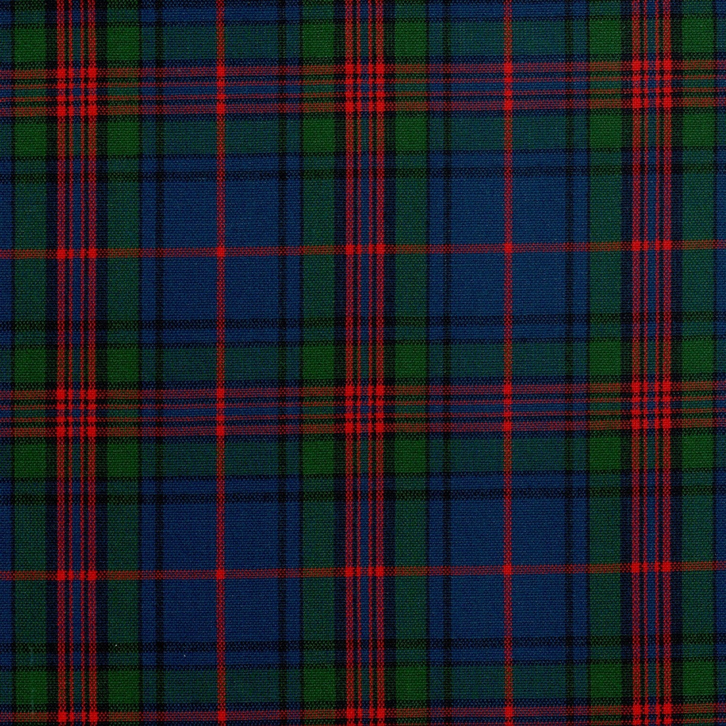 Tela SchoolLine 13002279 Dacron: tela a cuadros tartán verde, azul y rojo, perfecta para uniformes escolares e institucionales.