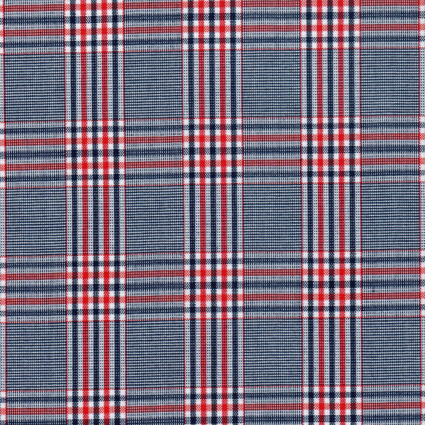 Tela SchoolLine 13002309 Dacron, diseño a cuadros azules con rojos, ideal para uniformes escolares e institucionales.