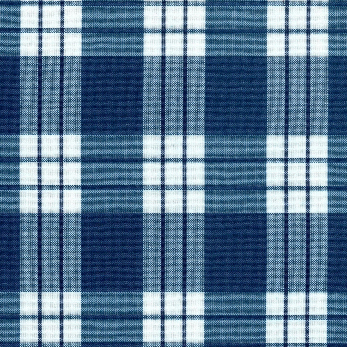 Tela 13002321 Dacron SchoolLine, tela a cuadros azul marino, ideal para uniformes escolares e institucionales.