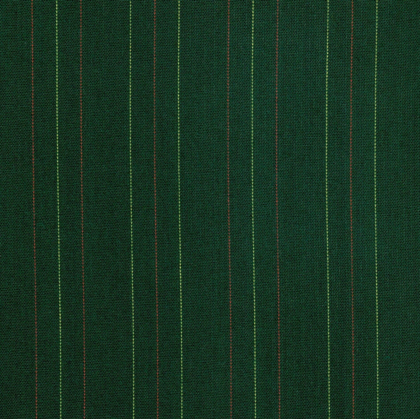 Tela de Dacron SchoolLine verde oscuro con líneas rojas y verdes, ideal para uniformes escolares e institucionales