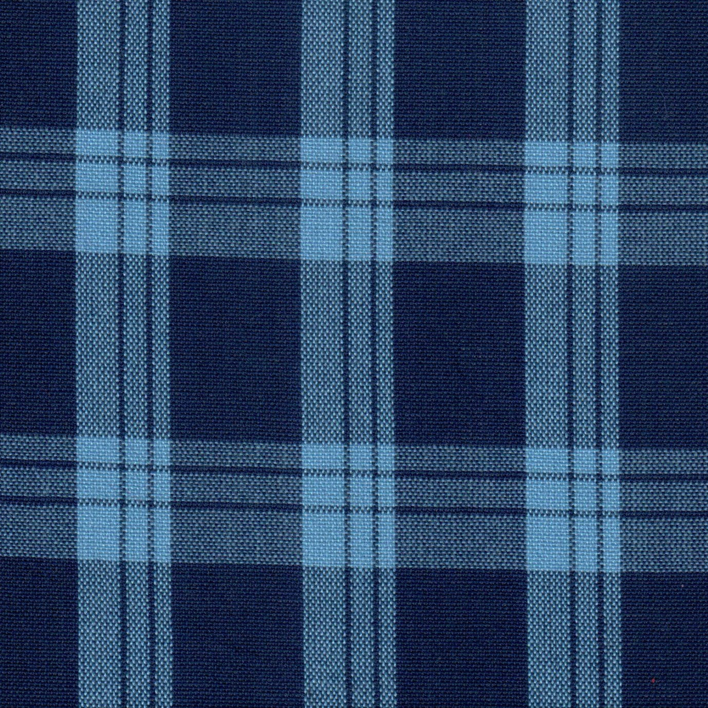 Tela SchoolLine Dacron para uniformes: tela azul marino y azul con patrón a cuadros, ideal para uniformes escolares.