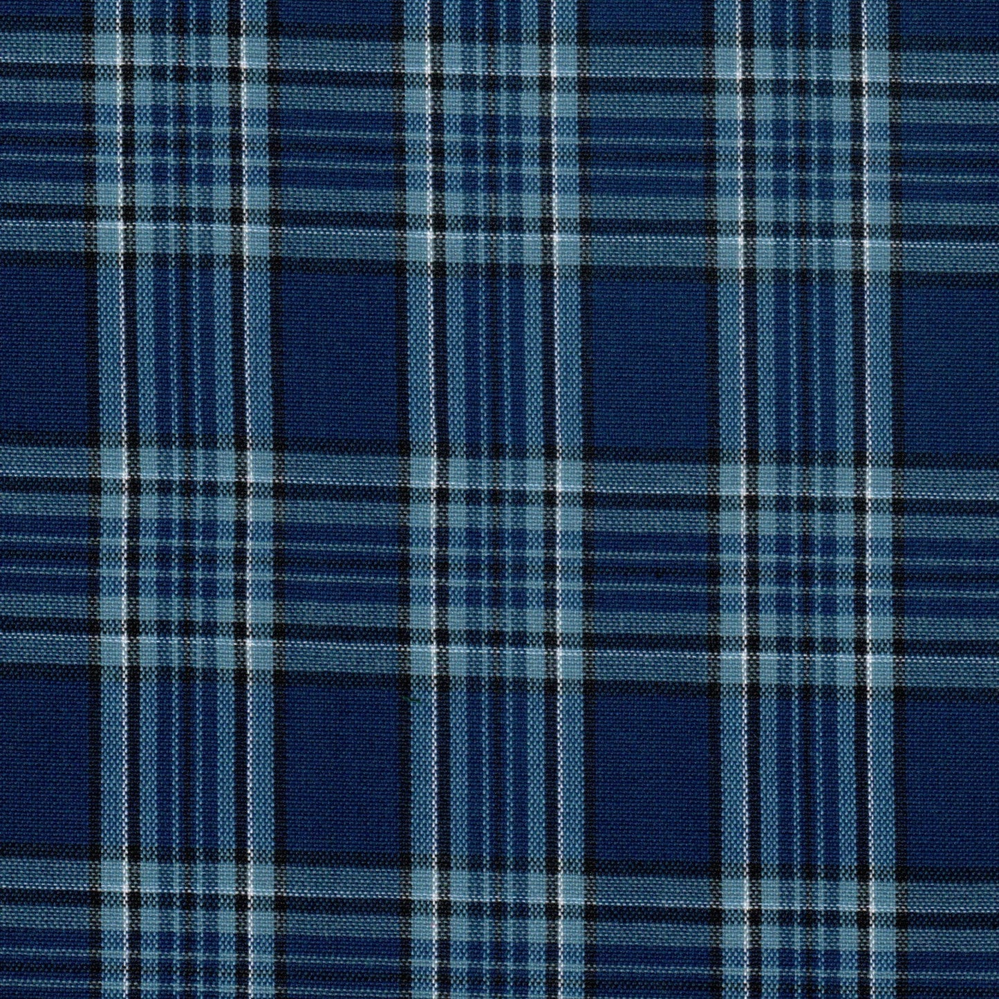 Tela Dacron SchoolLine azul con diseño tartán a cuadros, tela duradera para uniformes escolares e institucionales