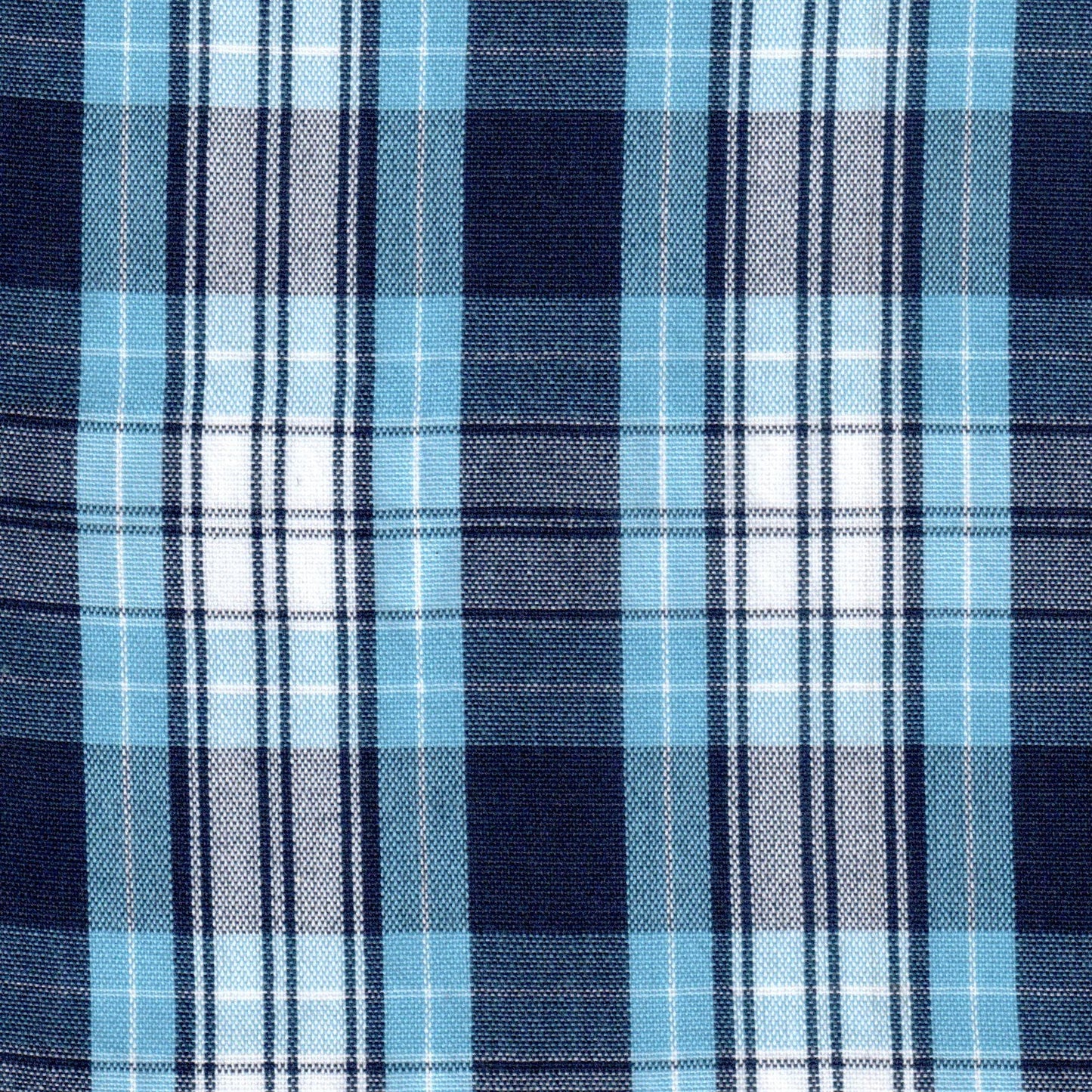 Tela 13002461 Dacron SchoolLine, tela a cuadros azules para uniformes escolares e institucionales