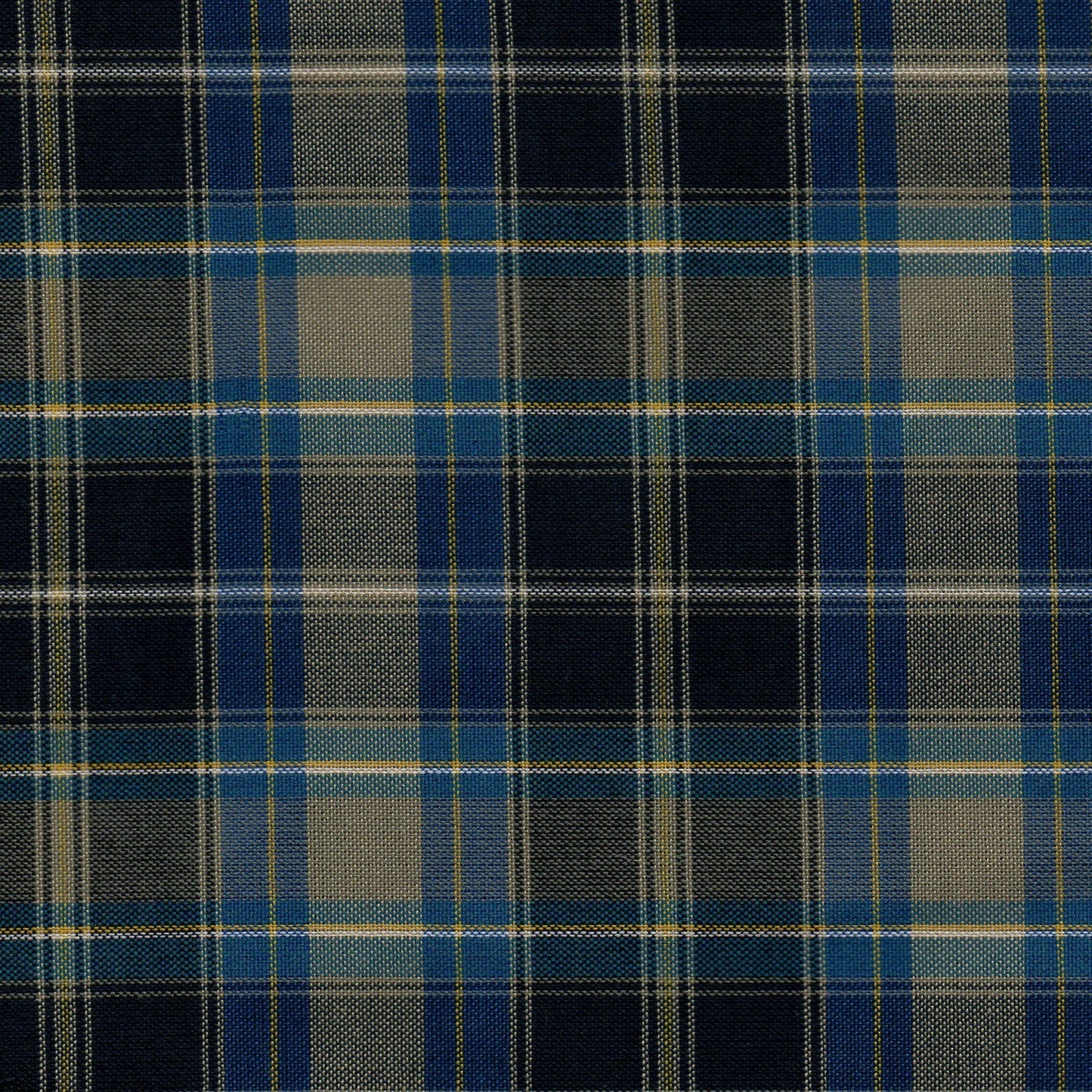 Tela 13002486 Dacron uniforme azul marino con cuadros tartán; ideal para uniformes escolares e institucionales, SchoolLine.