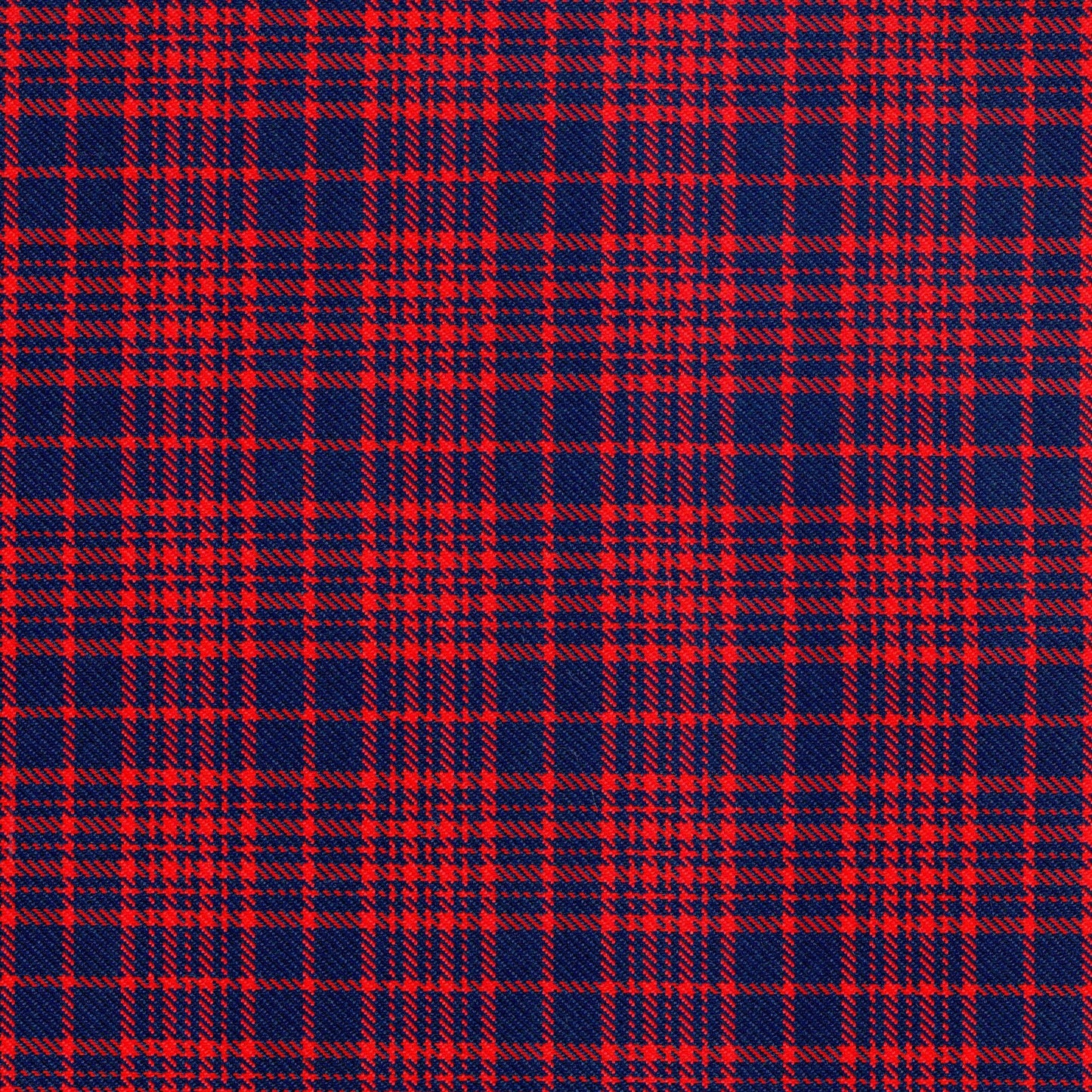 Tela diagonal de poliéster SchoolLine, rojo y azul marino a cuadros, ideal para uniformes escolares e institucionales