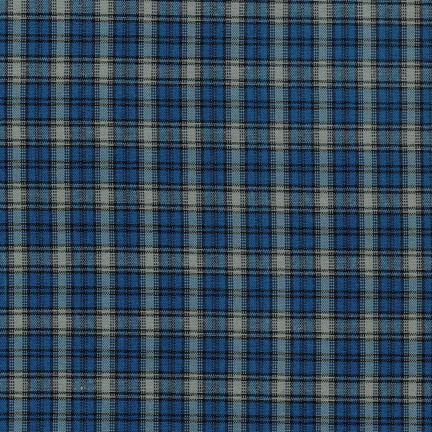 Tela 13012018 Dacron especial SchoolLine, tejido a cuadros azul marino/claro con beige, ideal para uniformes escolares e institucionales