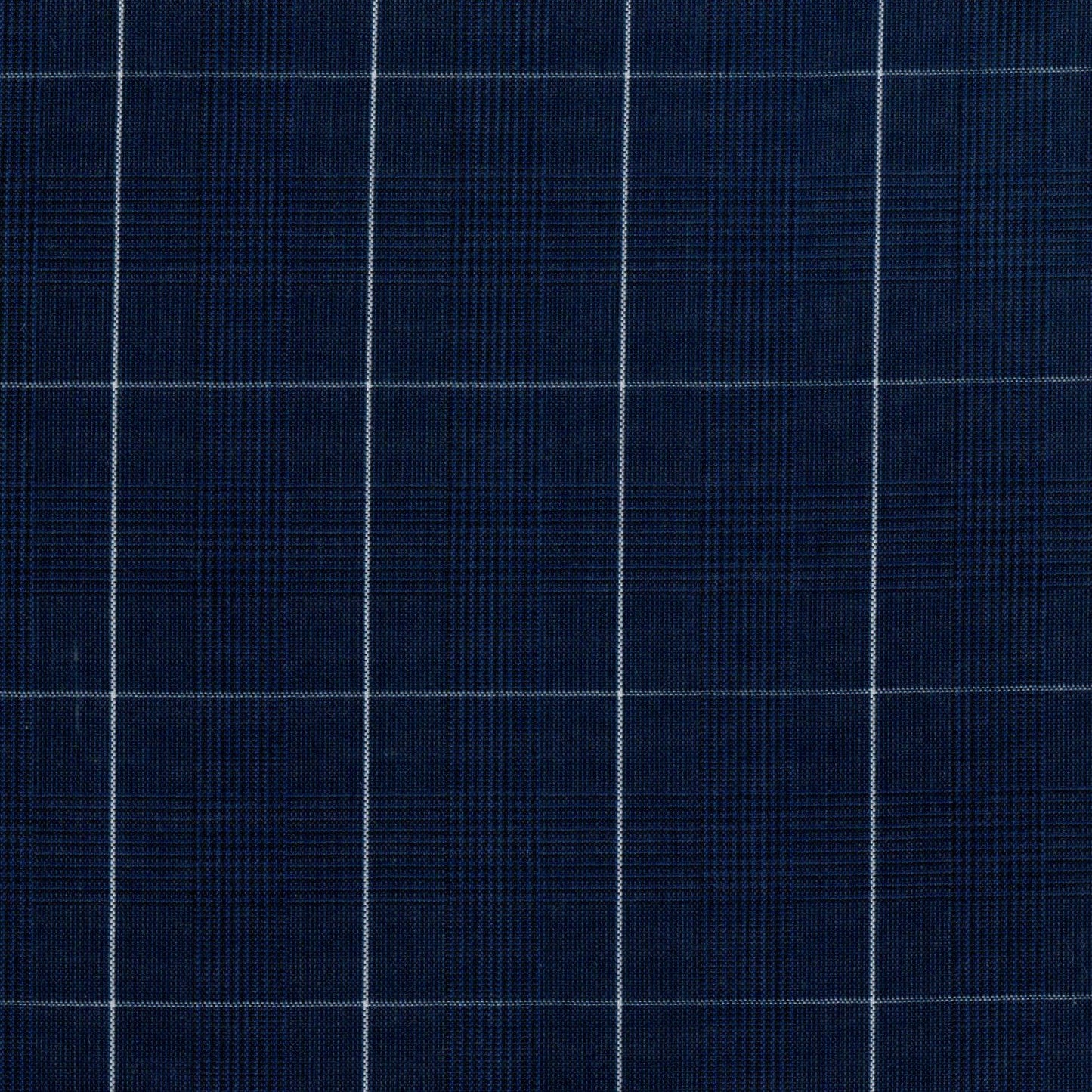 Tela azul marino con cuadros blancos; 13012032 Dacron especial, SchoolLine, ideal para uniformes escolares e institucionales