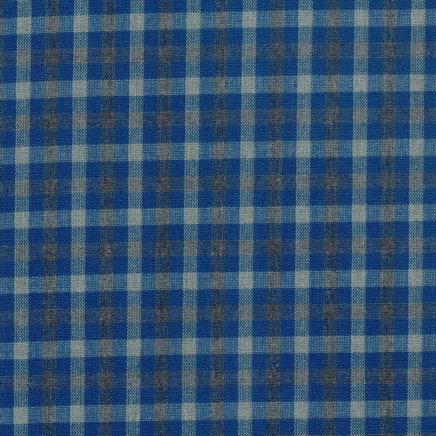 Tela Dacron 13014043 de SchoolLine en cuadro azul y gris, ideal para uniformes escolares e institucionales.