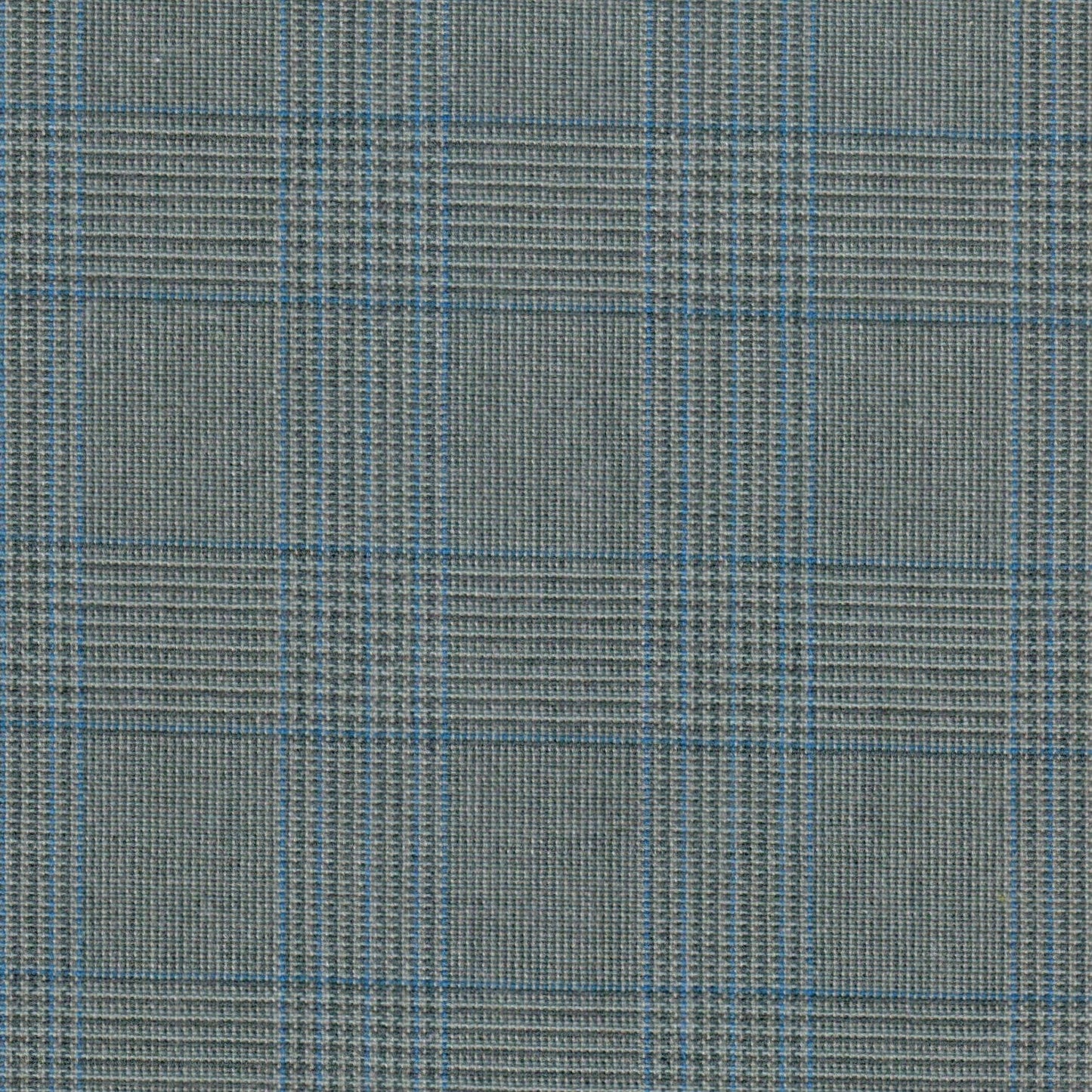 Tela 13014054 Dacron de SchoolLine, jaspe gris con líneas azules; tejido texturado para uniformes escolares e institucionales