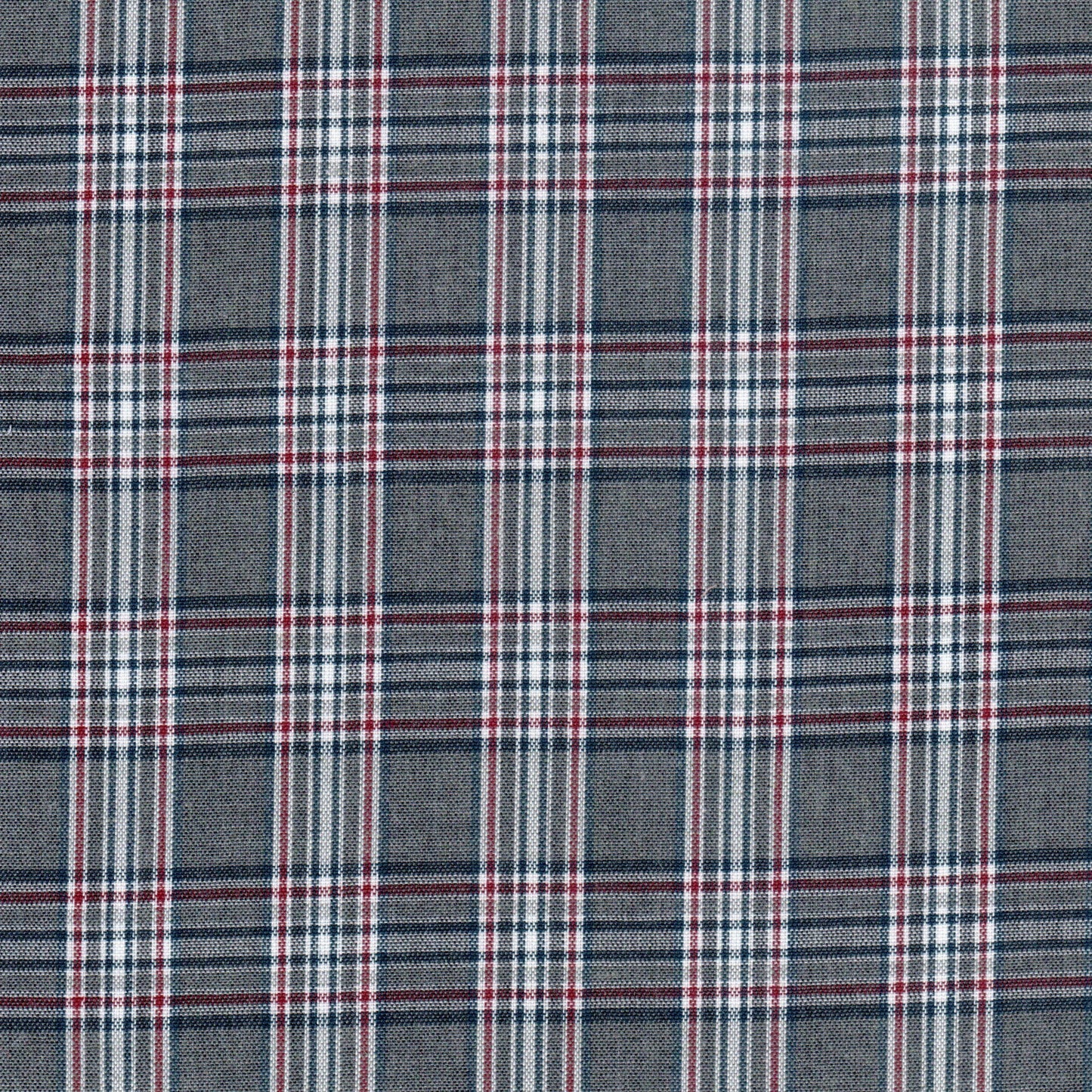 Tela jaspeada gris con diseño a cuadros Dacron SchoolLine, ideal para uniformes escolares e institucionales.
