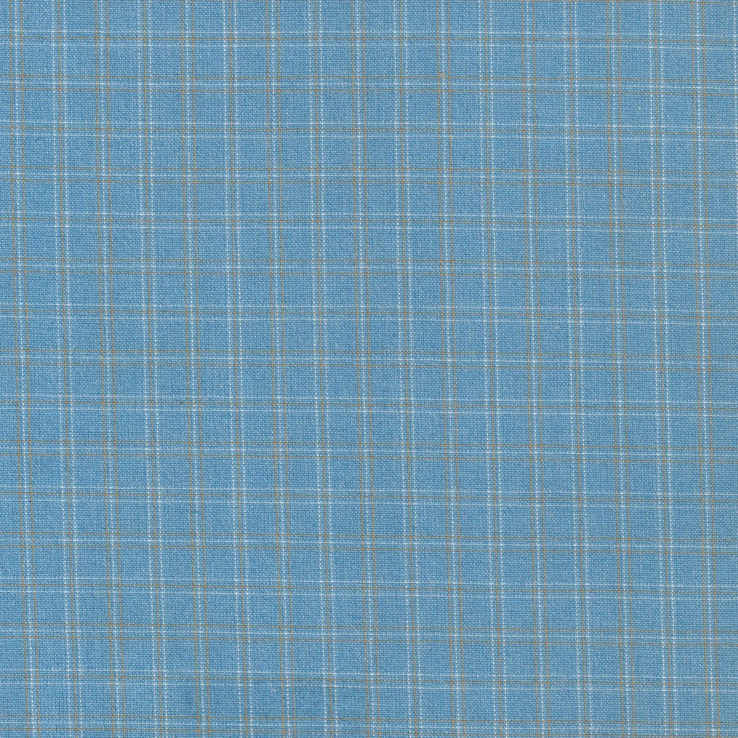 Tela 13014156 Dacron uniforme jaspeado de SchoolLine; azul claro con líneas beige, ideal para uniformes escolares e institucionales.