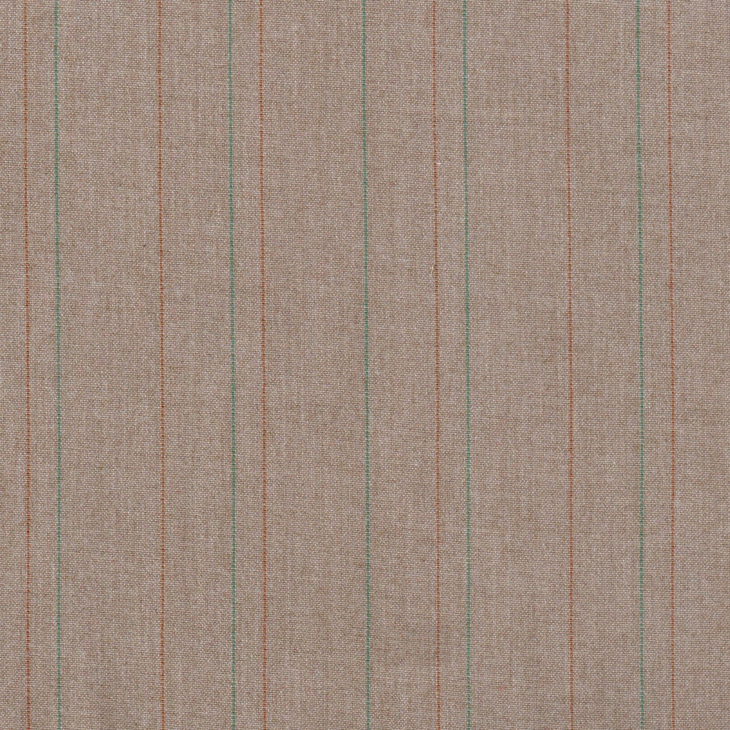 Tela SchoolLine 13018006 beige jaspeada con rayas verticales marrón y verde, ideal para uniformes escolares e institucionales