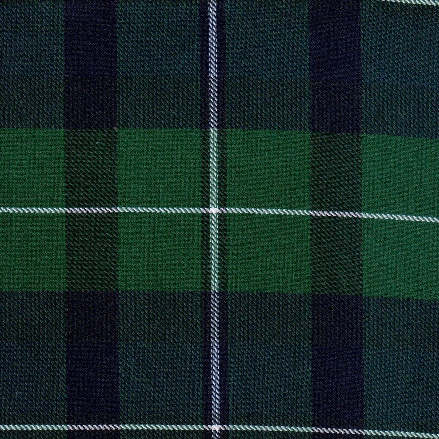 Tela jacquard diagonal verde y azul marino con rayas blancas; ideal para uniformes escolares e institucionales, SchoolLine.