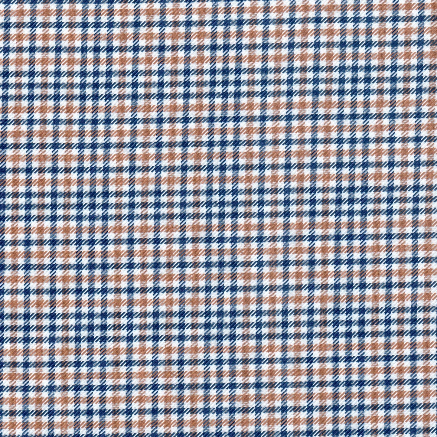 Tela diagonal jacquard Dacron de SchoolLine en tonos azul marino y camel, ideal para uniformes escolares e institucionales