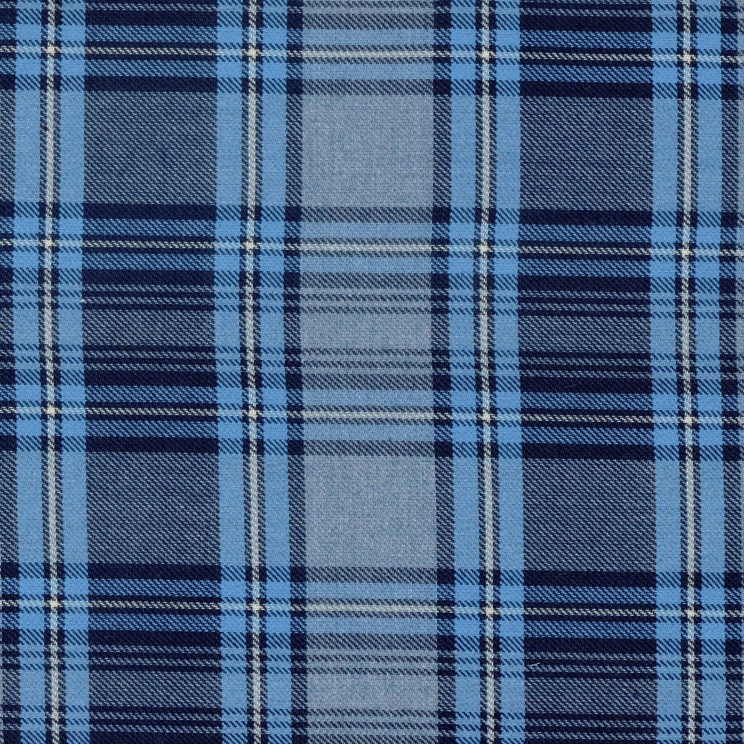 Tela para uniforme en tonos azules a cuadros con lineas blancas perfecta para faldas