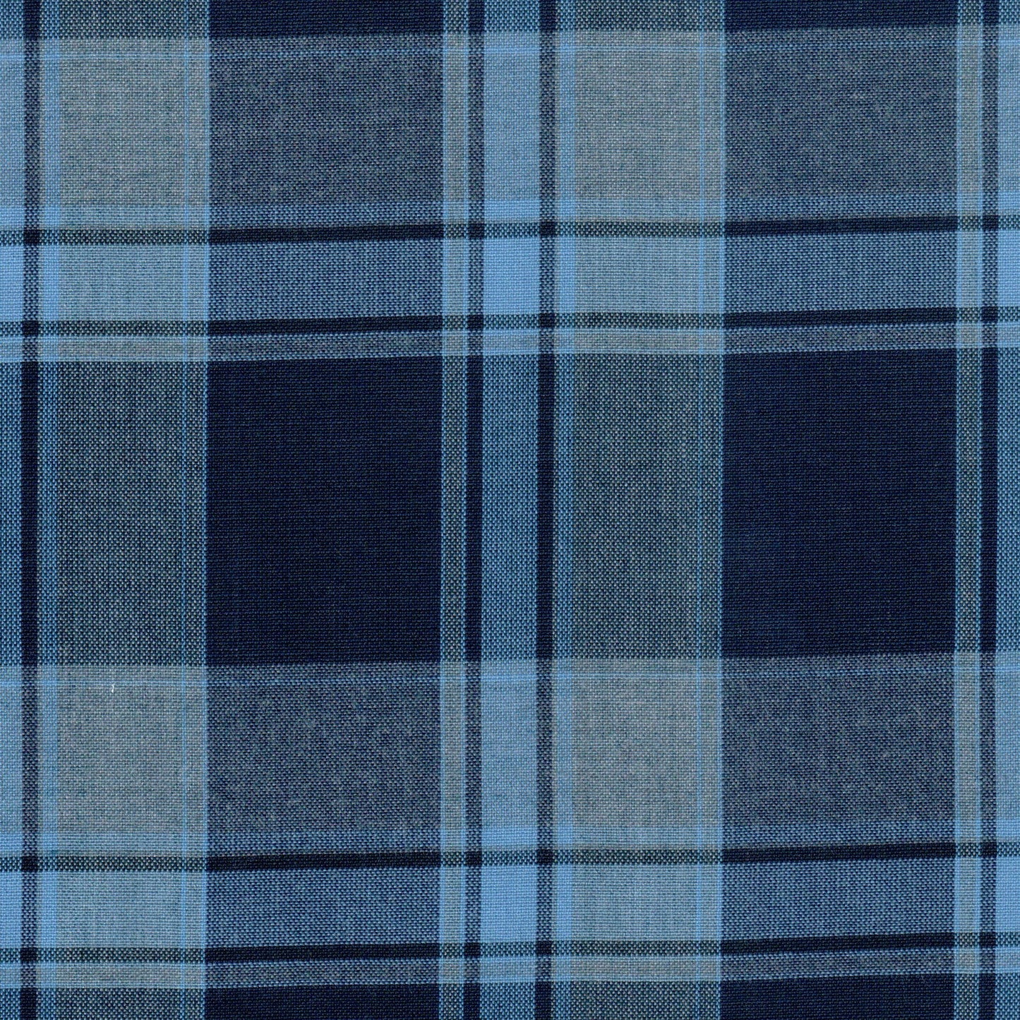 Tela jacquard jaspeada azul marino y azul claro, poliéster SchoolLine para uniformes escolares