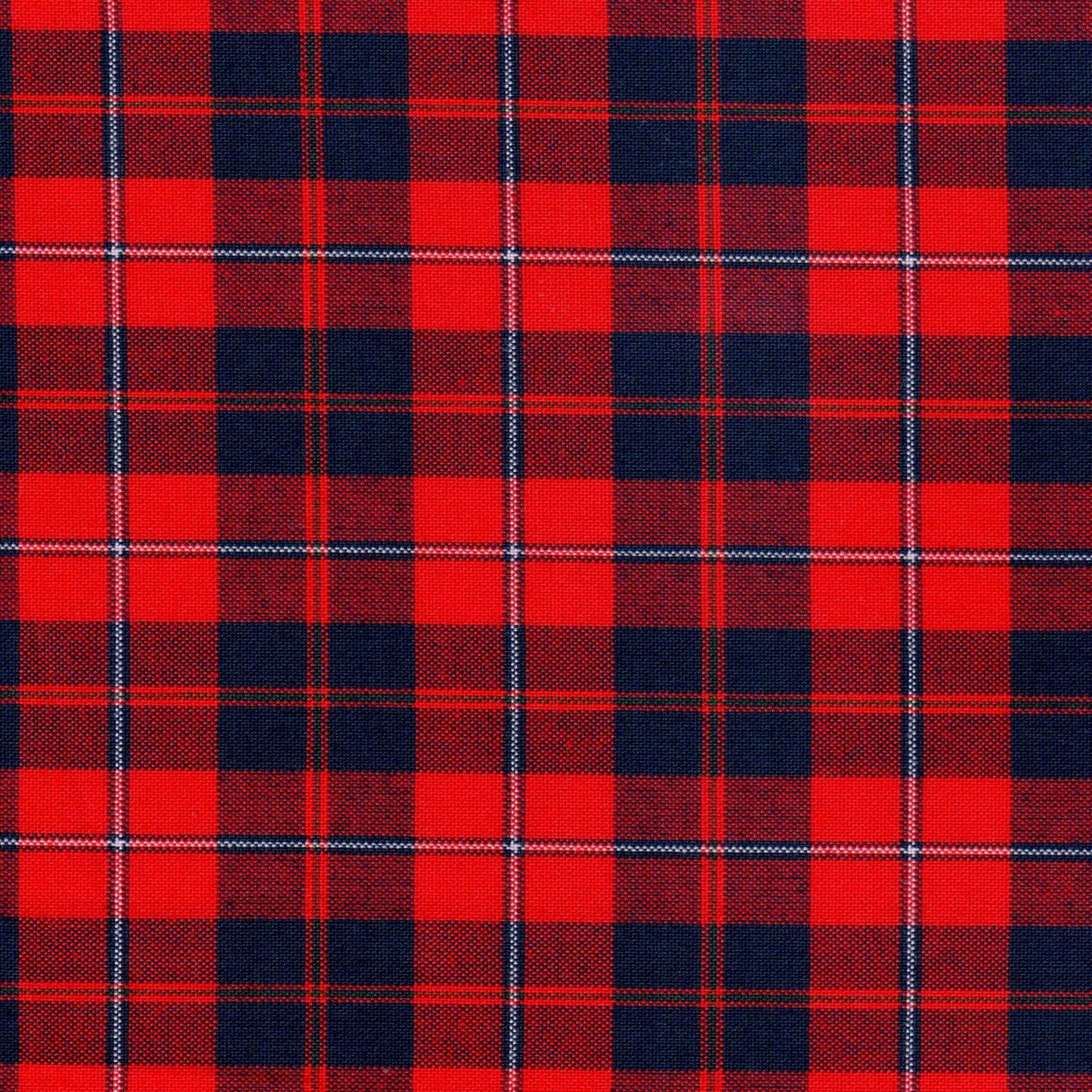 Tela Jacquard SchoolLine rojo y azul con diseño a cuadros, ideal para uniformes escolares e institucionales