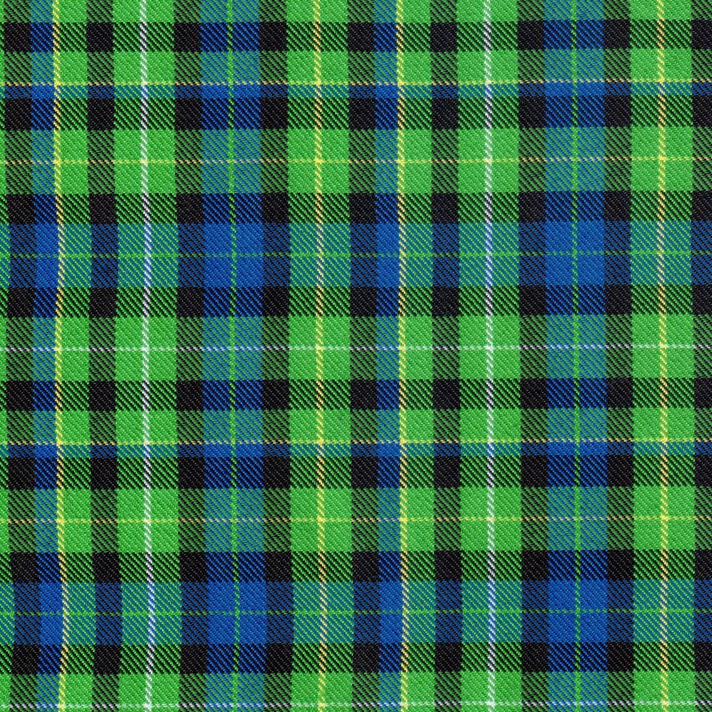 Tela jacquard diagonal verde, azul y negro tipo tartán para uniformes escolares SchoolLine