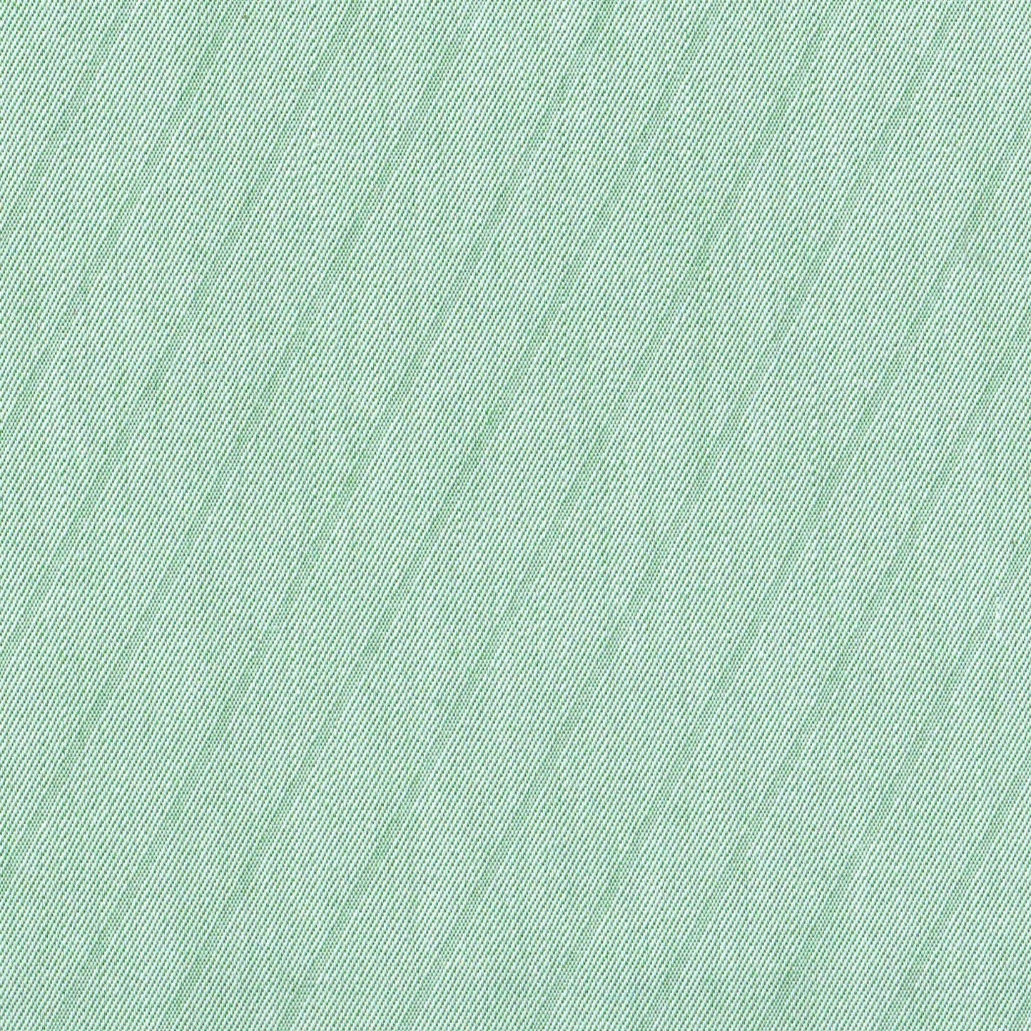 Tela verde claro con tejido de sarga diagonal, ideal para uniformes escolares e institucionales, SchoolLine