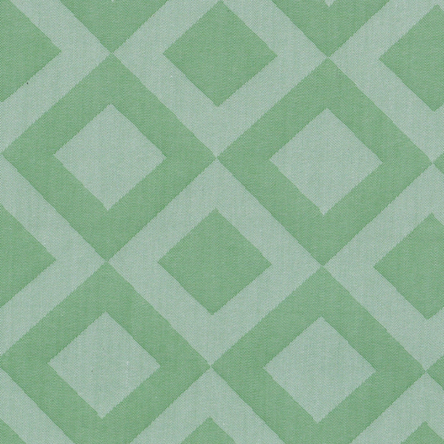 Tela SchoolLine verde claro e intenso, patrón geométrico de rombos, ideal para uniformes escolares e institucionales