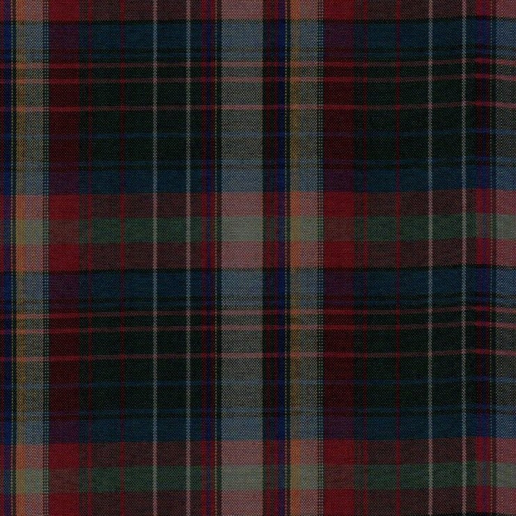Tela escocesa de poliéster SchoolLine en tartán multicolor, ideal para uniformes escolares e institucionales.