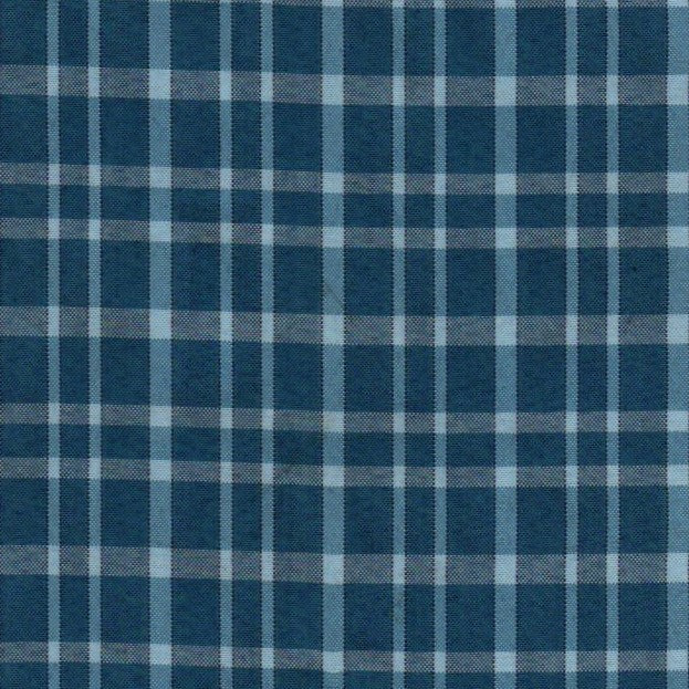 Tela escocesa de poliéster SchoolLine para uniformes escolares e institucionales, azul con diseño a cuadros.