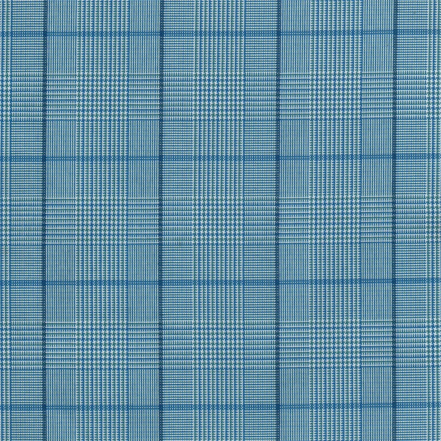 Tela escocesa de poliéster SchoolLine en azules, tartán con cuadros; ideal para uniformes escolares e institucionales.